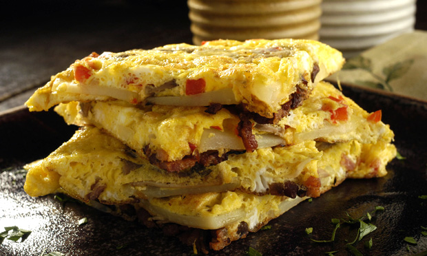 Receita de fritada com bacon Receita de fritada com bacon