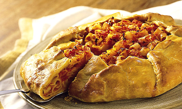 Galette de tomate e linguiça calabresa