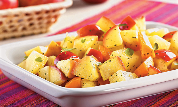 Legumes com maçã sautée: combinação de sabores surpreendente!