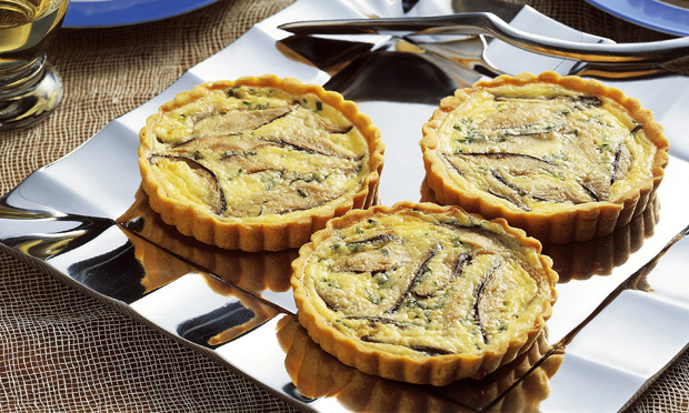 Miniquiche de shiitake