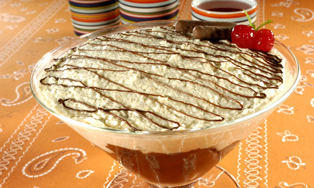 Musse de pera com chocolate Musse de pera com chocolate