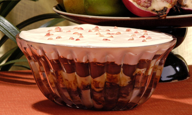 Pavê de chocolate e romã Pavê de chocolate e romã