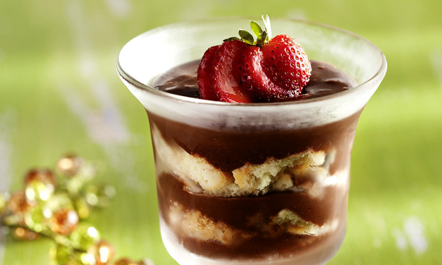 Pavê light de chocolate Pavê light de chocolate