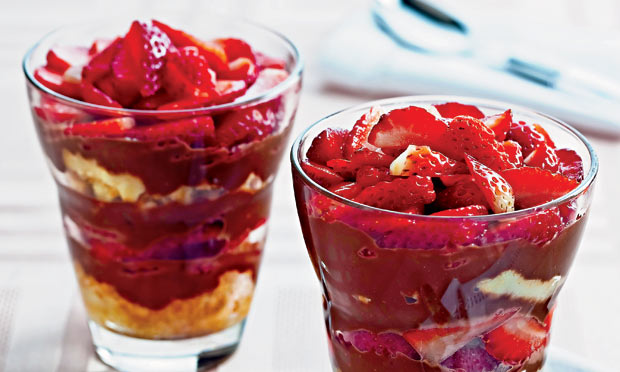 Pavê de Nutella e morango Pavê de Nutella e morango
