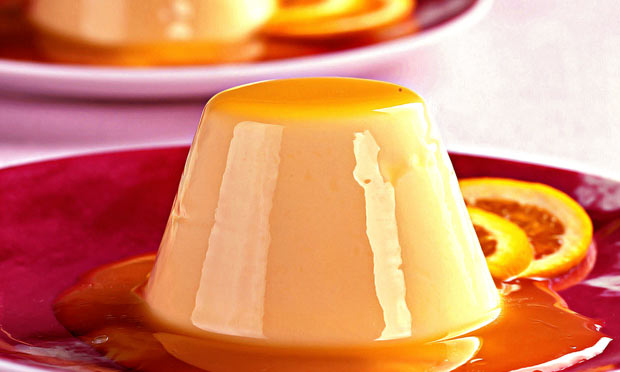 Pudim com calda de laranja Pudim com calda de laranja