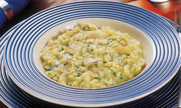 Risoto de cogumelo e gorgonzola Risoto de cogumelo e gorgonzola