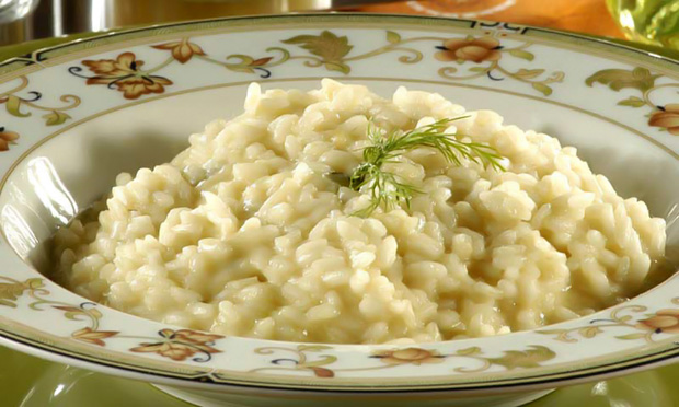 Risoto com quatro queijos Risoto com quatro queijos