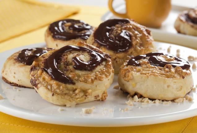 Rosquinha de amendoim e chocolate Rosquinha de amendoim e chocolate