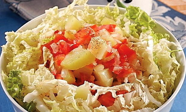 Salada de acelga com tomate