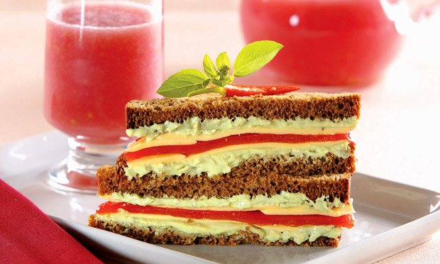Sanduíche vegetariano Sanduíche vegetariano