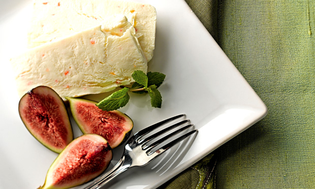 Semifreddo de ricota com figo fresco