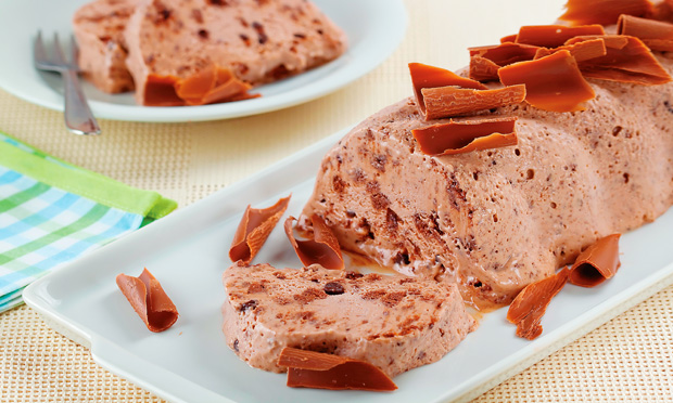 Sorvete-musse de chocolate
