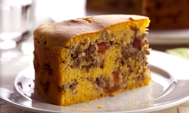 Torta de abóbora com carne moída