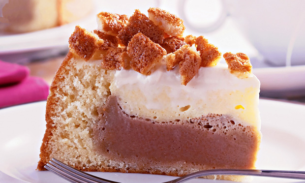 Torta com dois cremes
