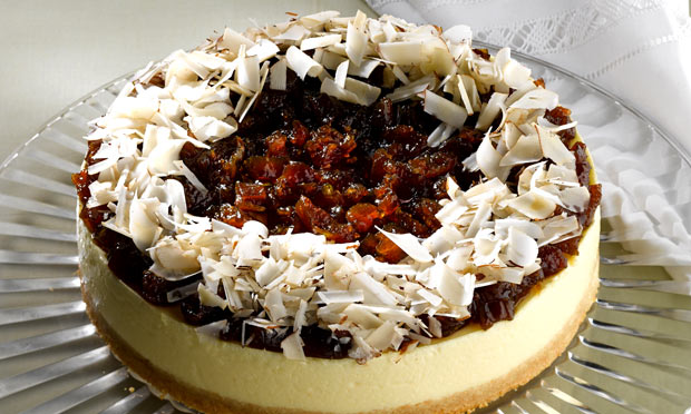 Torta cremosa de figo caramelado Torta cremosa de figo caramelado