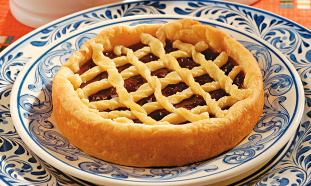 Torta de goiabada quente