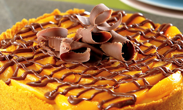 Torta de pêssego Torta de pêssego