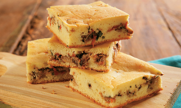 Torta de sardinha de liquidificador Torta de sardinha de liquidificador
