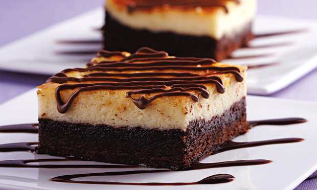 Torta gelada de brownie Torta gelada de brownie