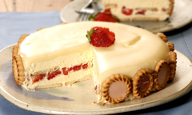Torta holandesa de morango com chocolate Torta holandesa de morango com chocolate