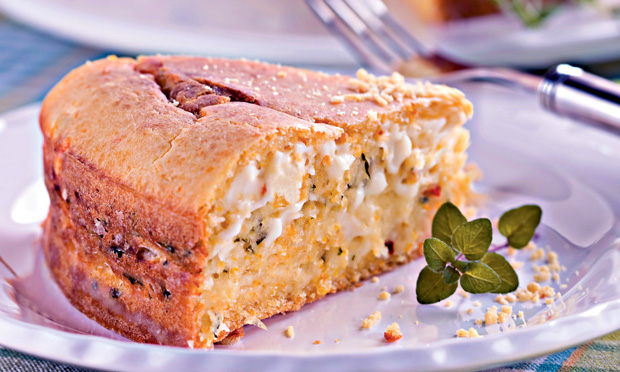 Torta de milho e queijo