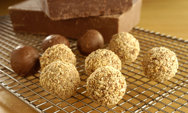 Trufas de nozes Trufas de nozes