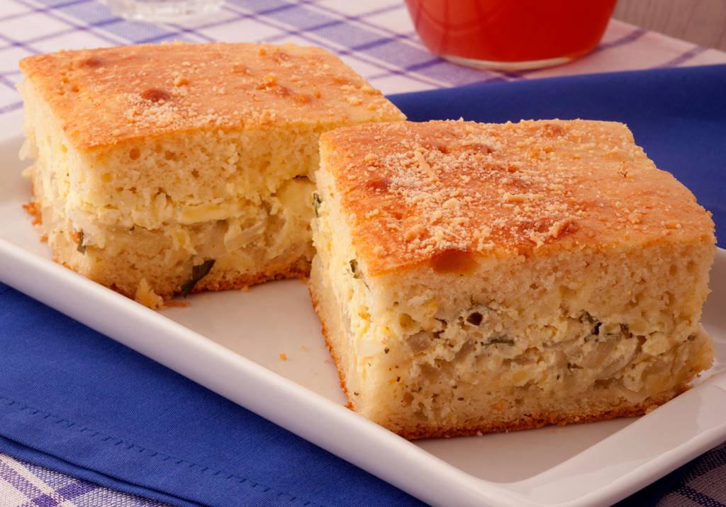 Torta de alho-poró e queijo