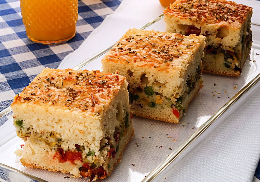 Torta de legumes de liquidificador