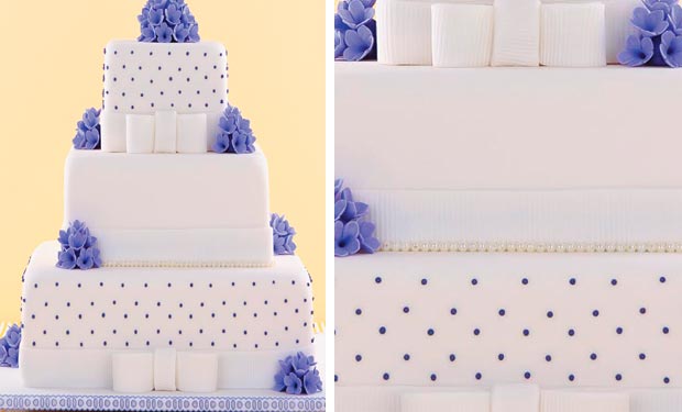 Bolo branco com roxo Bolo branco com roxo