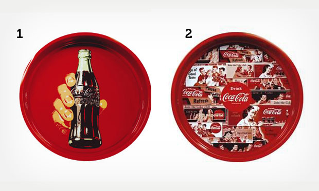 Objetos de decoração Coca-Cola