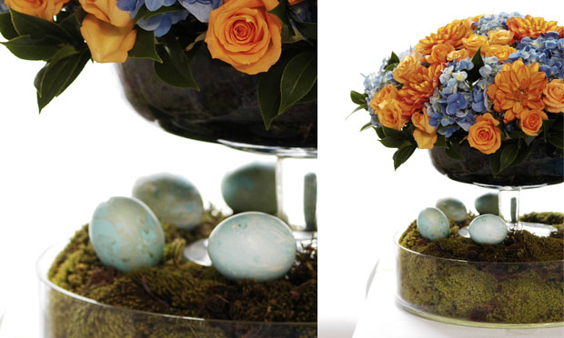 Compoteira com flores Compoteira com flores
