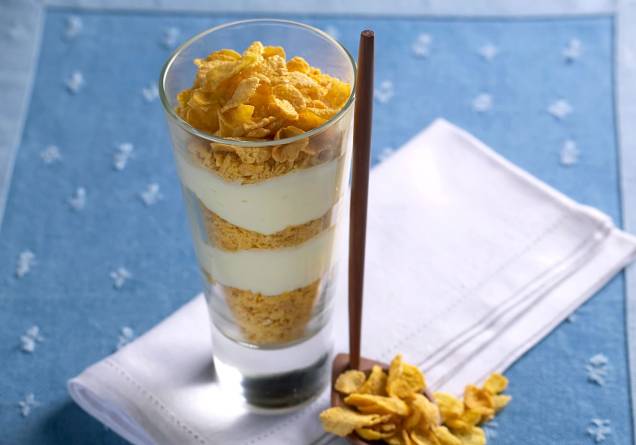 Creme de limão com sucrilhos Creme de limão com sucrilhos