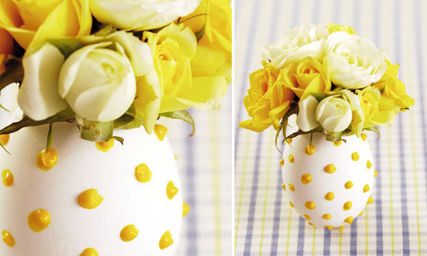 Ovo decorado com flores