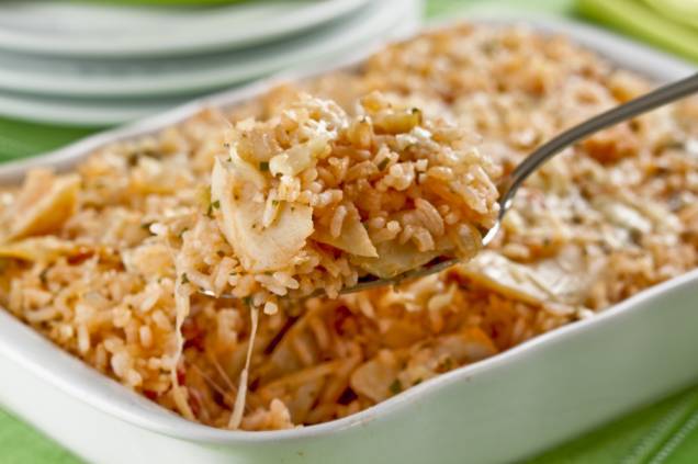 Arroz ao forno com bacalhau Arroz ao forno com bacalhau