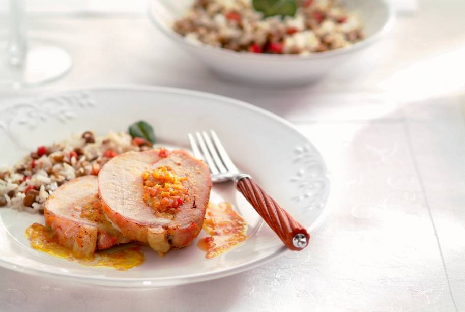 Lombo de porco recheado Lombo de porco recheado
