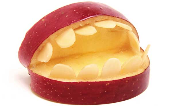 Dentaduras de maçã Dentaduras de maçã