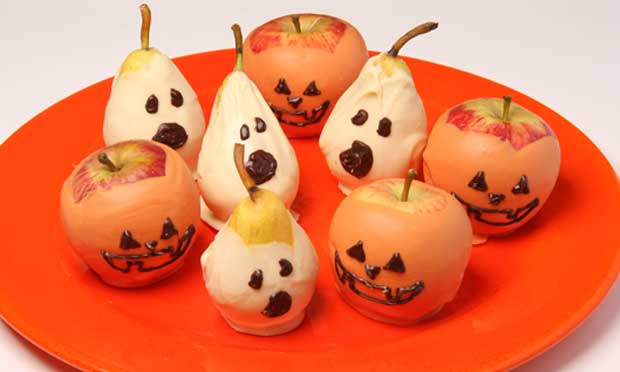 Fantasmas e abóboras de frutas Fantasmas e abóboras de frutas