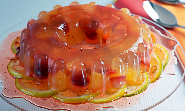 Gelatina de frutas vermelhas Gelatina de frutas vermelhas