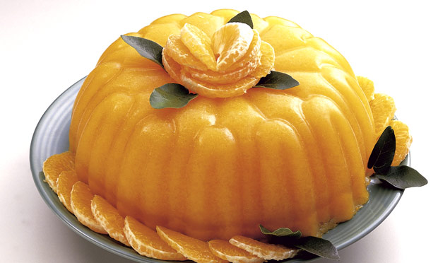 Gelatina de tangerina Gelatina de tangerina