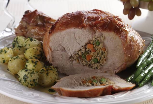 Pernil recheado: melhor impossível! Pernil recheado: melhor impossível!