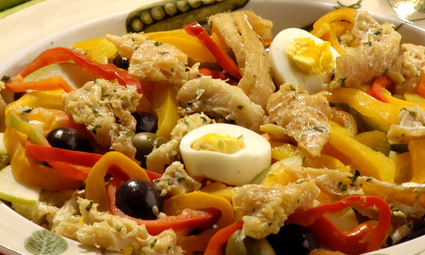 Salada de bacalhau Salada de bacalhau
