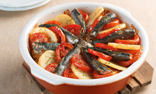 Sardinha ao forno Sardinha ao forno
