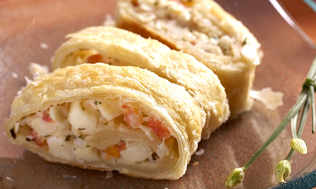 Strudel de palmito Strudel de palmito