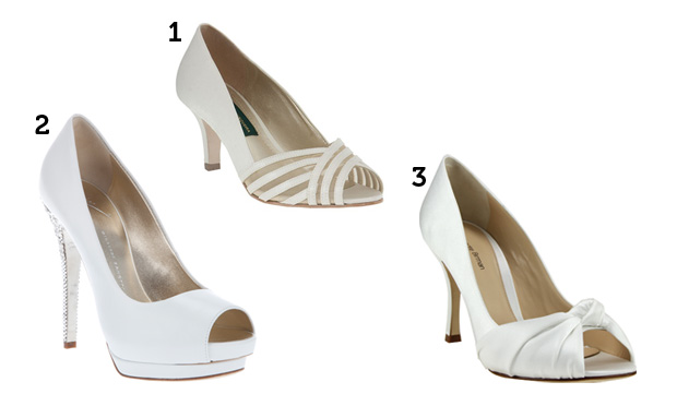 Sapato branco para noiva