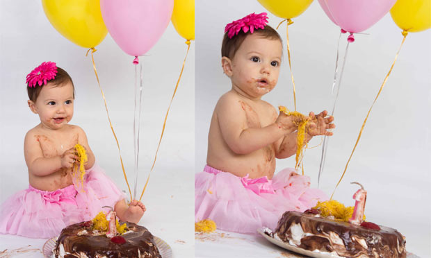 Smash the cake ensaio fotográfico