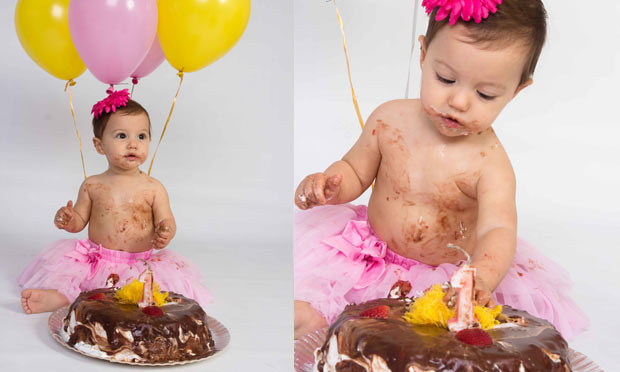 Smash the cake ensaio fotográfico