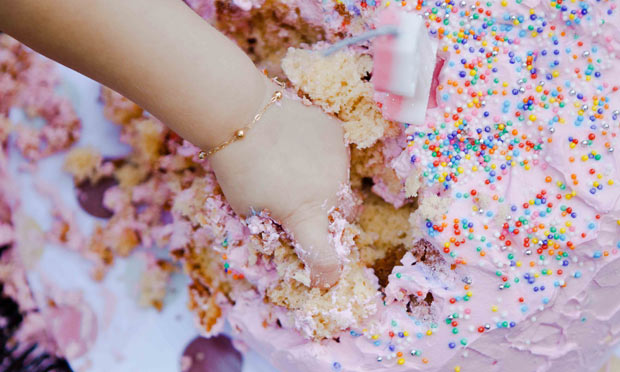 Smash the cake ensaio fotográfico