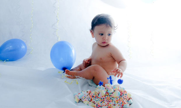 Smash the cake ensaio fotográfico