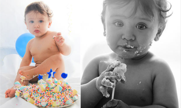 Smash the cake ensaio fotográfico