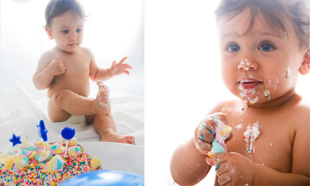 Smash the cake ensaio fotográfico